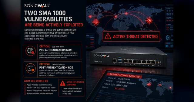 Enterprise remote-access appliance under active exploitation at the network perimeter.
