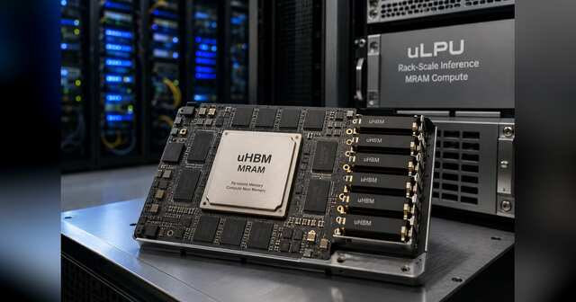 Rack-scale AI system built around persistent MRAM memory modules close to compute.